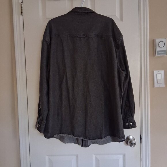 Dakota Men's Size 3XL Black Work Pro Snap Front Cotton Denim Shirt - Picture 4 of 9